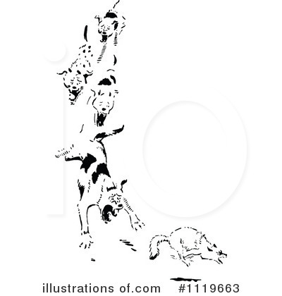 Royalty-Free (RF) Dog Clipart Illustration by Prawny Vintage - Stock Sample #1119663