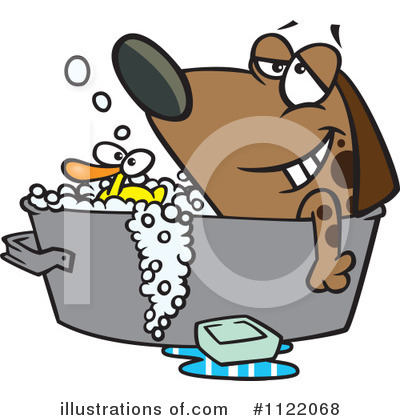 Royalty-Free (RF) Dog Clipart Illustration by toonaday - Stock Sample #1122068