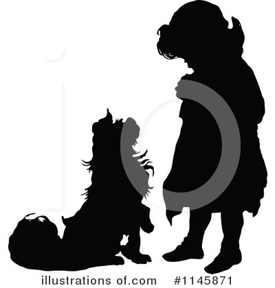 Royalty-Free (RF) Dog Clipart Illustration by Prawny Vintage - Stock Sample #1145871