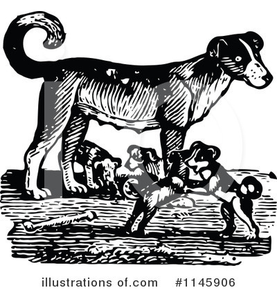 Dog Clipart #1145906 by Prawny Vintage
