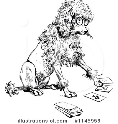 Royalty-Free (RF) Dog Clipart Illustration by Prawny Vintage - Stock Sample #1145956