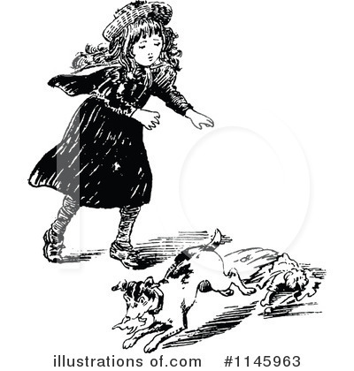 Royalty-Free (RF) Dog Clipart Illustration by Prawny Vintage - Stock Sample #1145963