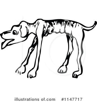 Royalty-Free (RF) Dog Clipart Illustration by Prawny Vintage - Stock Sample #1147717