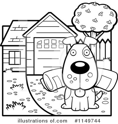 Royalty-Free (RF) Dog Clipart Illustration by Cory Thoman - Stock Sample #1149744