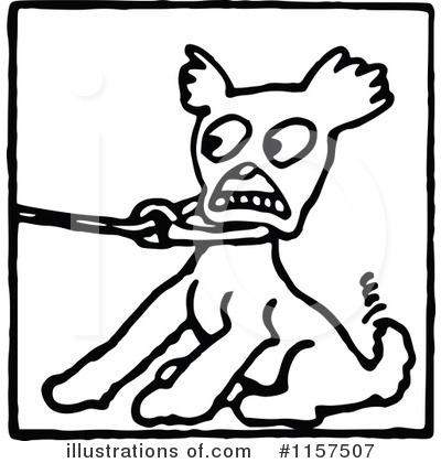 Royalty-Free (RF) Dog Clipart Illustration by Prawny Vintage - Stock Sample #1157507