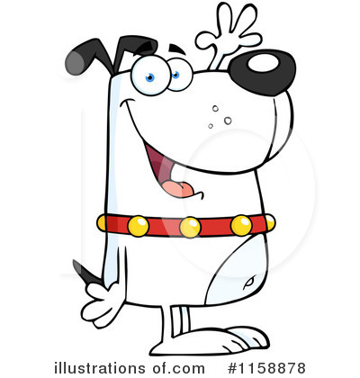 Royalty-Free (RF) Dog Clipart Illustration by Hit Toon - Stock Sample #1158878