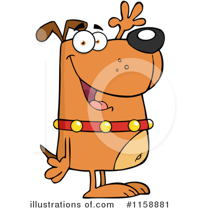 Royalty-Free (RF) Dog Clipart Illustration by Hit Toon - Stock Sample #1158881