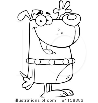 Royalty-Free (RF) Dog Clipart Illustration by Hit Toon - Stock Sample #1158882