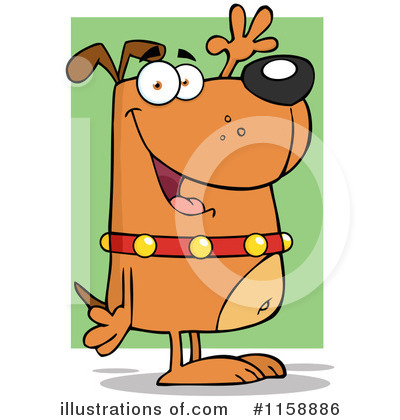 Royalty-Free (RF) Dog Clipart Illustration by Hit Toon - Stock Sample #1158886