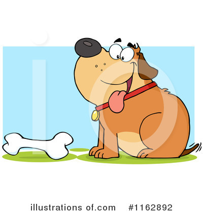 Royalty-Free (RF) Dog Clipart Illustration by Hit Toon - Stock Sample #1162892