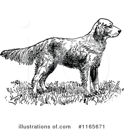 Royalty-Free (RF) Dog Clipart Illustration by Prawny Vintage - Stock Sample #1165671