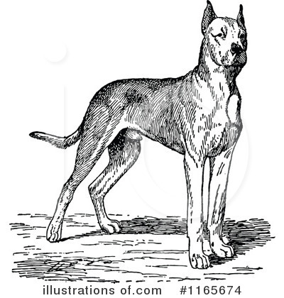 Royalty-Free (RF) Dog Clipart Illustration by Prawny Vintage - Stock Sample #1165674