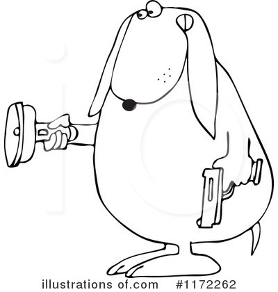 Royalty-Free (RF) Dog Clipart Illustration by djart - Stock Sample #1172262