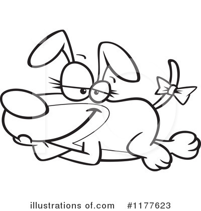 Royalty-Free (RF) Dog Clipart Illustration by toonaday - Stock Sample #1177623