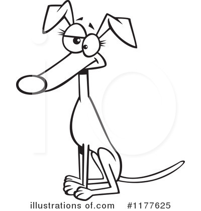 Royalty-Free (RF) Dog Clipart Illustration by toonaday - Stock Sample #1177625