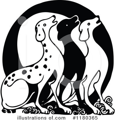 Royalty-Free (RF) Dog Clipart Illustration by Prawny Vintage - Stock Sample #1180365