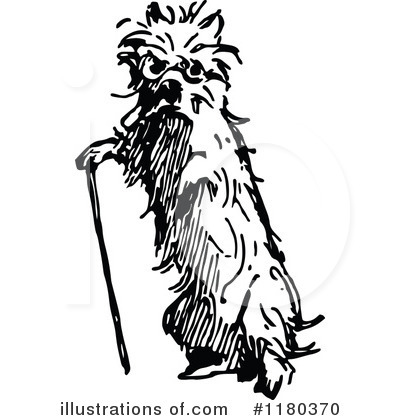 Royalty-Free (RF) Dog Clipart Illustration by Prawny Vintage - Stock Sample #1180370