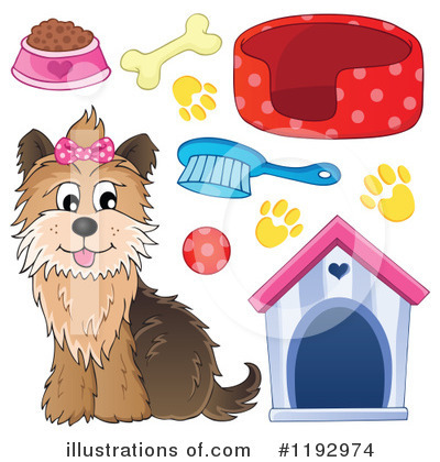 Royalty-Free (RF) Dog Clipart Illustration by visekart - Stock Sample #1192974