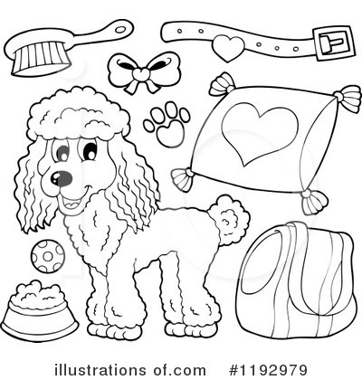 Royalty-Free (RF) Dog Clipart Illustration by visekart - Stock Sample #1192979