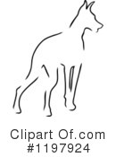 Dog Clipart #1197924 by Maria Bell