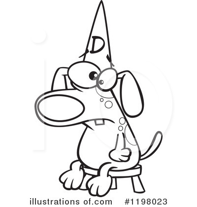Royalty-Free (RF) Dog Clipart Illustration by toonaday - Stock Sample #1198023
