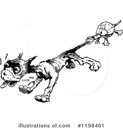 Royalty-Free (RF) Dog Clipart Illustration by Prawny Vintage - Stock Sample #1198461