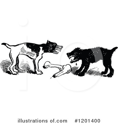 Royalty-Free (RF) Dog Clipart Illustration by Prawny Vintage - Stock Sample #1201400