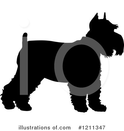 Schnauzer Clipart #1211347 by Maria Bell