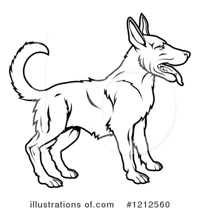 Royalty-Free (RF) Dog Clipart Illustration by AtStockIllustration - Stock Sample #1212560