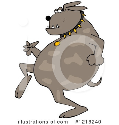 Royalty-Free (RF) Dog Clipart Illustration by djart - Stock Sample #1216240