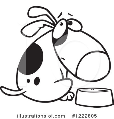 Royalty-Free (RF) Dog Clipart Illustration by toonaday - Stock Sample #1222805
