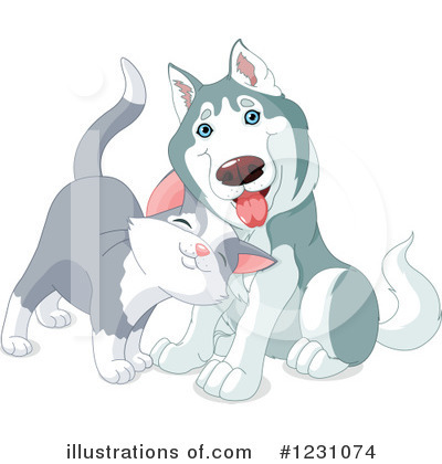 Cat And Dog Clipart #1231074 by Pushkin