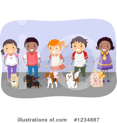 Royalty-Free (RF) Dog Clipart Illustration by BNP Design Studio - Stock Sample #1234887