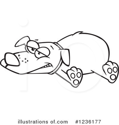 Royalty-Free (RF) Dog Clipart Illustration by toonaday - Stock Sample #1236177