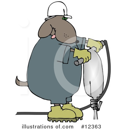 Royalty-Free (RF) Dog Clipart Illustration by djart - Stock Sample #12363