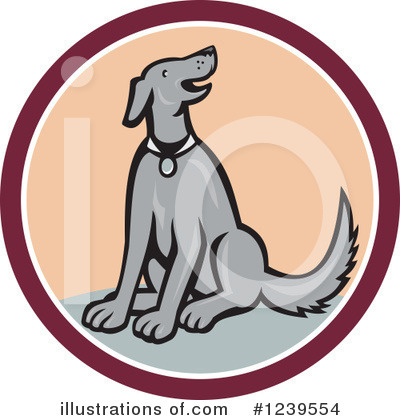 Royalty-Free (RF) Dog Clipart Illustration by patrimonio - Stock Sample #1239554
