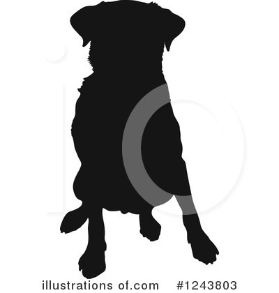 Royalty-Free (RF) Dog Clipart Illustration by Maria Bell - Stock Sample #1243803
