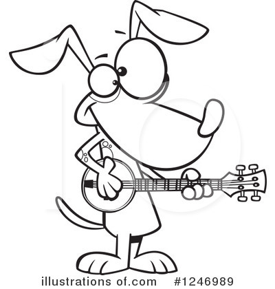 Royalty-Free (RF) Dog Clipart Illustration by toonaday - Stock Sample #1246989