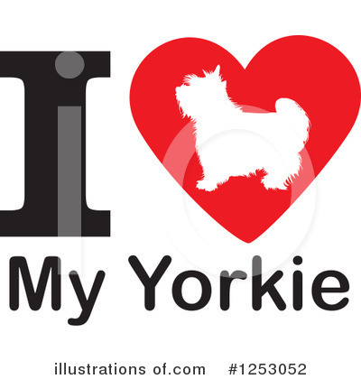 Yorkie Clipart #1253052 by Johnny Sajem