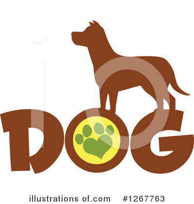 Dog Silhouette Clipart #1267763 by Hit Toon
