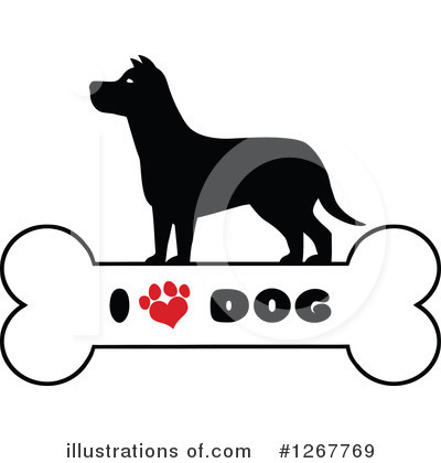 Royalty-Free (RF) Dog Clipart Illustration by Hit Toon - Stock Sample #1267769