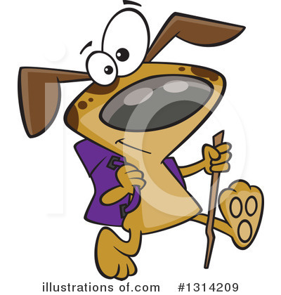 Royalty-Free (RF) Dog Clipart Illustration by toonaday - Stock Sample #1314209