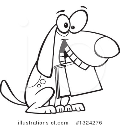 Royalty-Free (RF) Dog Clipart Illustration by toonaday - Stock Sample #1324276