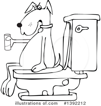 Royalty-Free (RF) Dog Clipart Illustration by djart - Stock Sample #1392212