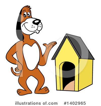Dog House Clipart #1402965 by LaffToon