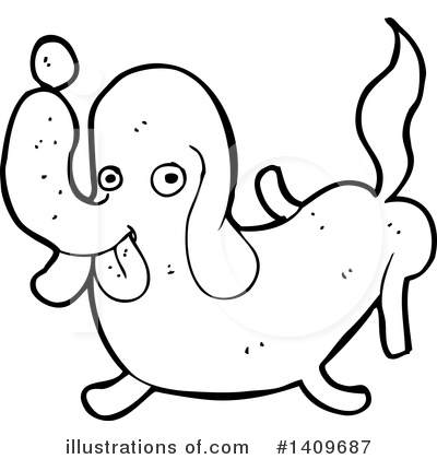 Royalty-Free (RF) Dog Clipart Illustration by lineartestpilot - Stock Sample #1409687
