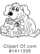 Dog Clipart #1411336 by visekart