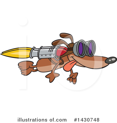 Royalty-Free (RF) Dog Clipart Illustration by toonaday - Stock Sample #1430748
