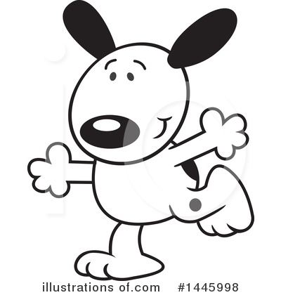 Royalty-Free (RF) Dog Clipart Illustration by Johnny Sajem - Stock Sample #1445998