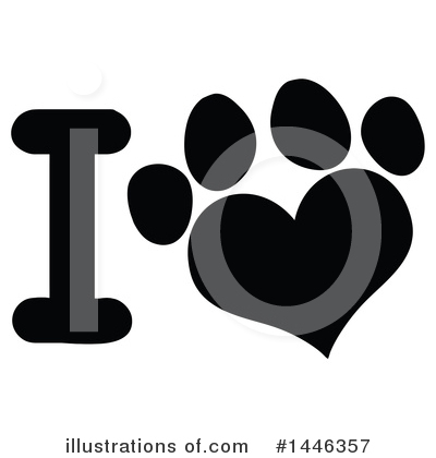 Paw Prints Clipart #1446357 by Hit Toon